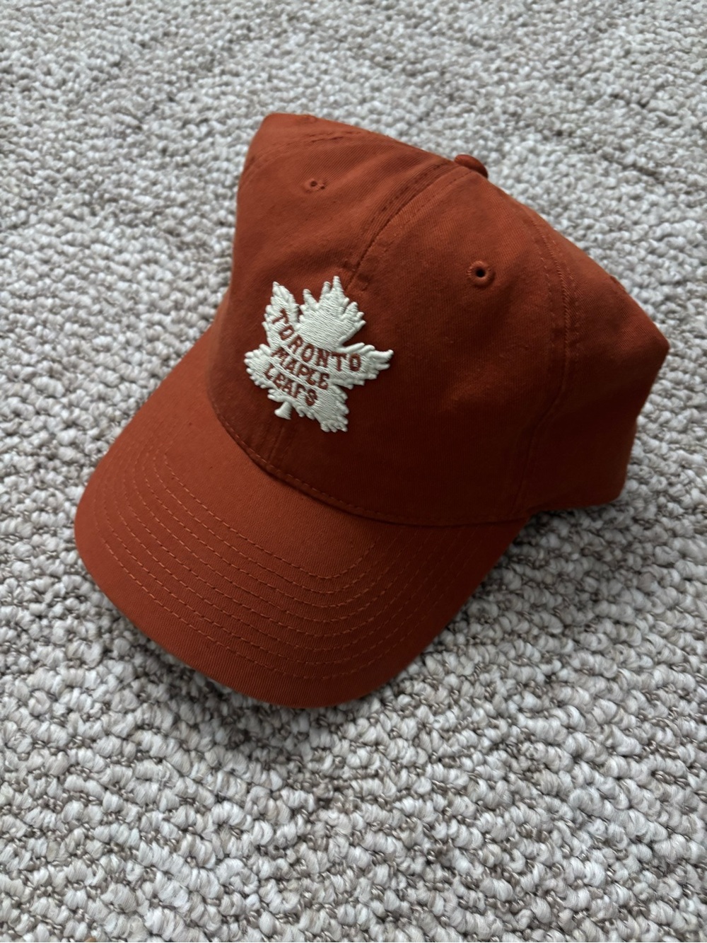 American Needle Rust Orange Toronto Maple Leafs Adjustable Vintage Baseball Cap